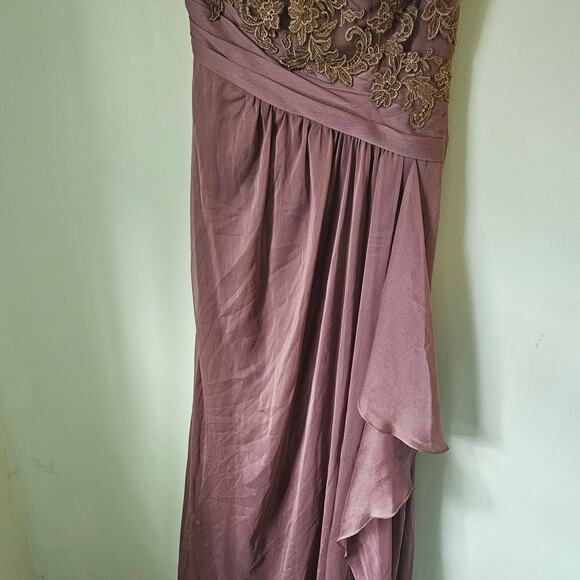 Jade by Jasmine Mocha Gown Special Occasion Bridesmaid Prom Cocktail Dress - Picture 7 of 16